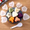 7pcs; DIY Sushi Mold Rice Ball Food Press Sushi Makers Mold