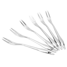 6 Pcs Stainless Steel Dessert Forks Fruit Forks Cupcake Forks - Dolphin