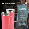 TAL Stainless Steel Mountaineer Travel Mug 20 fl oz, Bright Pink